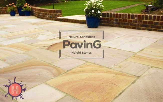 desert sandstone paving patio