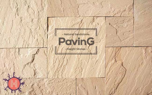 dholpur beige sandstone paving patio