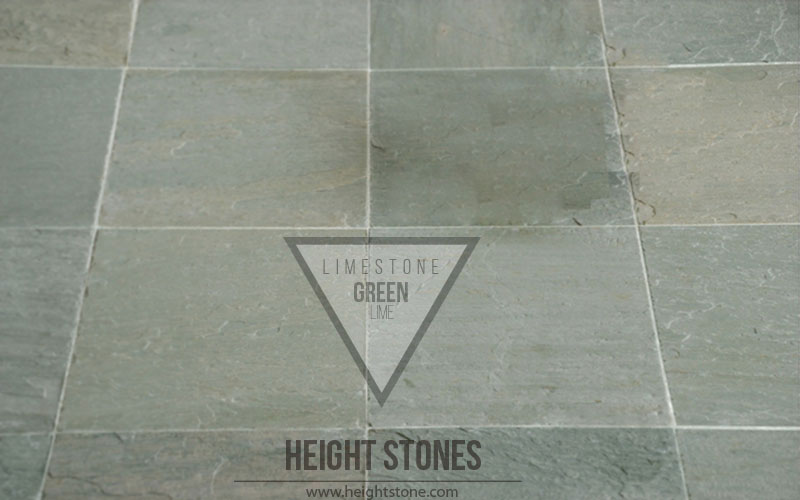 lime green limestone tiles slabs