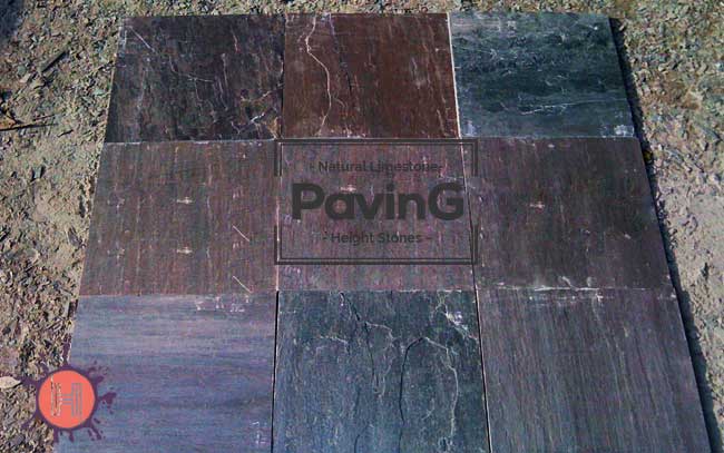 lime peacock limestone paving patio