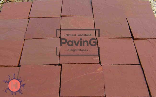 mandana red sandstone paving patio