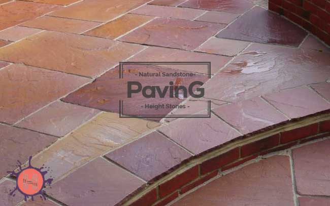 modak sandstone paving patio