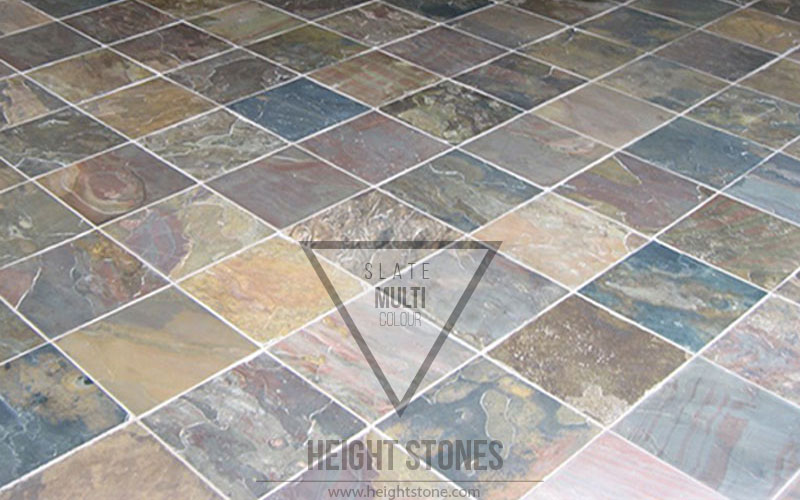 multi color slate tiles slabs