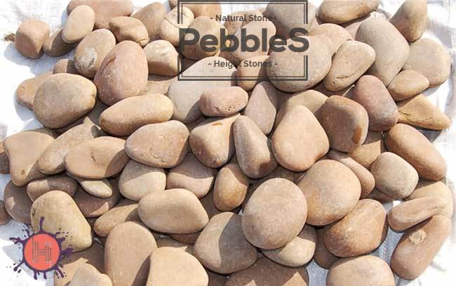 natural pink sandstone pebbles
