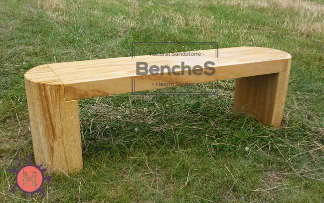 rainbow sandstone garden bench STB 10