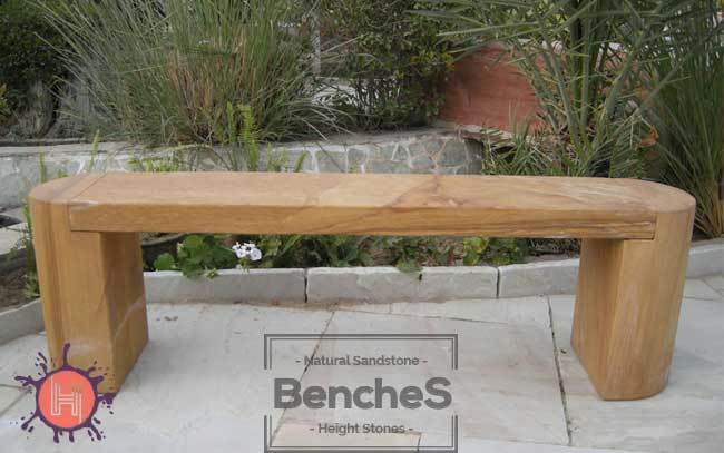 rainbow sandstone garden bench STB 9