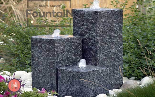 black granite water feature STF 13