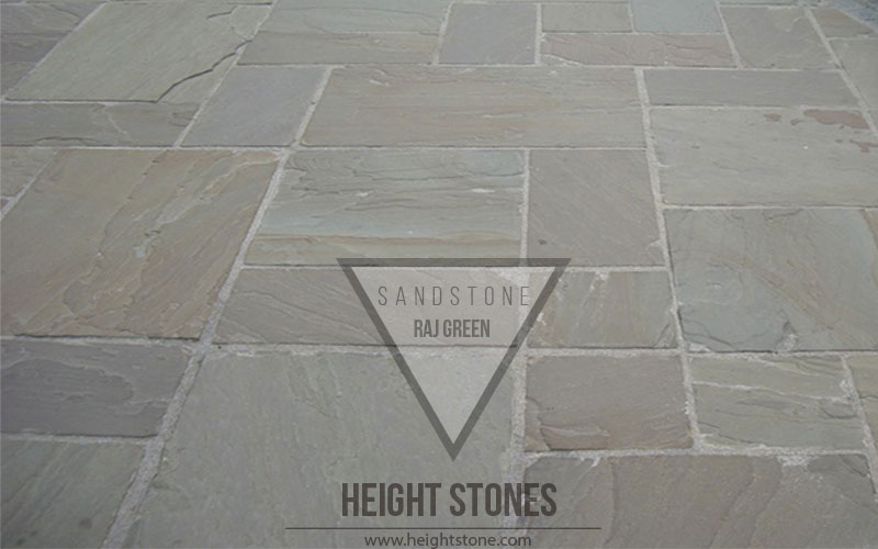 raj green sandstone tiles slabs
