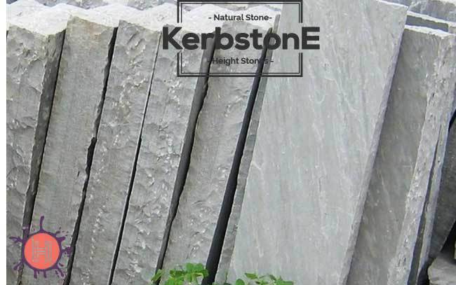 grey sandstone kerbstone
