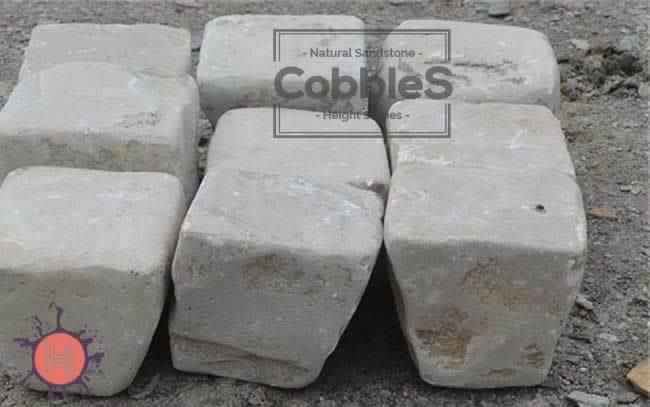 mint sandstone tumbled cobbles