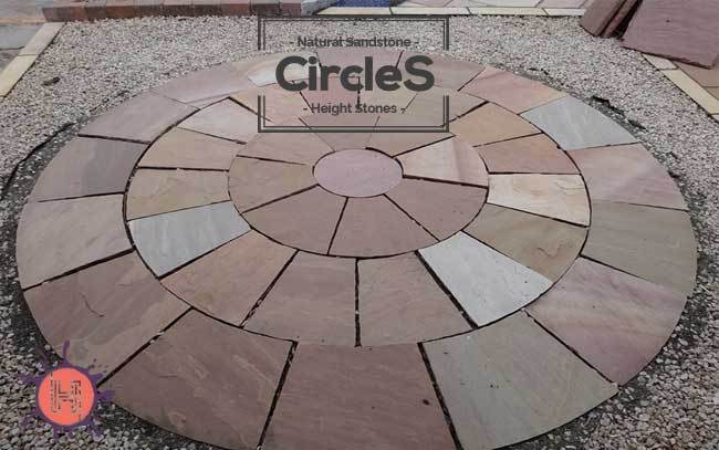modak sandstone circle paving kit
