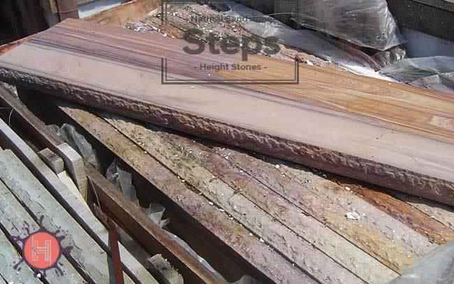 rainbow sandstone steps risers