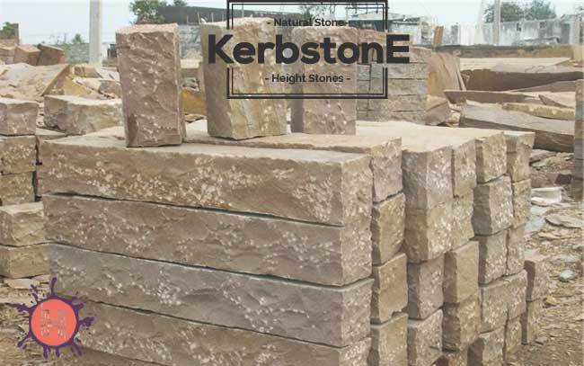 sahara beige sandstone kerbstone