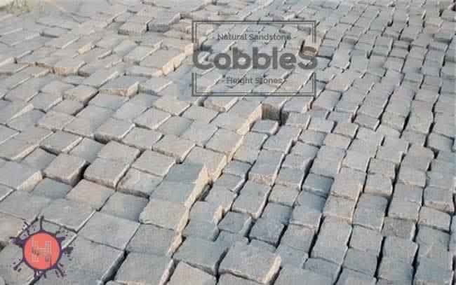 tandur yellow sandstone cobbles